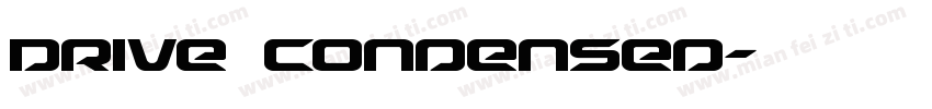 Drive Condensed字体转换